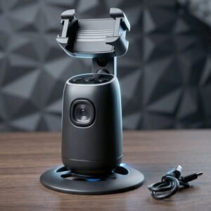 Selfie-Gimbal-4.jpg AI Face Tracking Mobile Holder � Hands-Free 360� Video Streaming