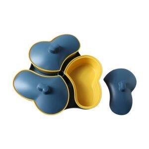 Multipurpose Snack Serving Tray with Lid � Elegant & Convenient