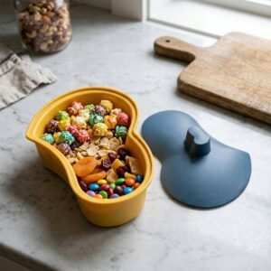 Multipurpose Snack Serving Tray with Lid � Elegant & Convenient