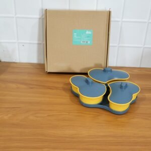 Multipurpose Snack Serving Tray with Lid � Elegant & Convenient