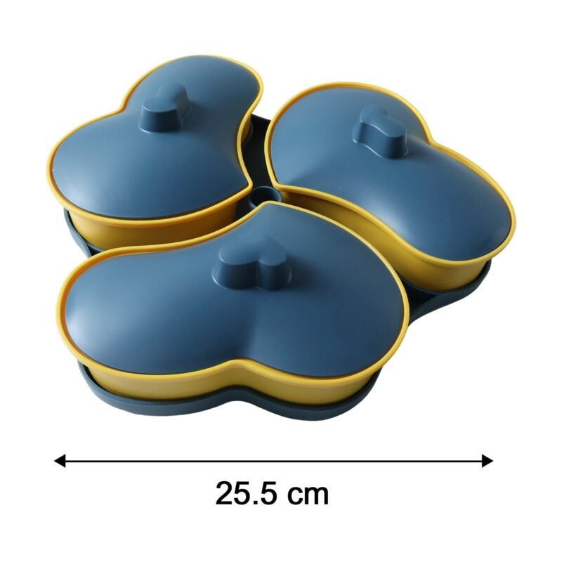 Multipurpose Snack Serving Tray with Lid � Elegant & Convenient
