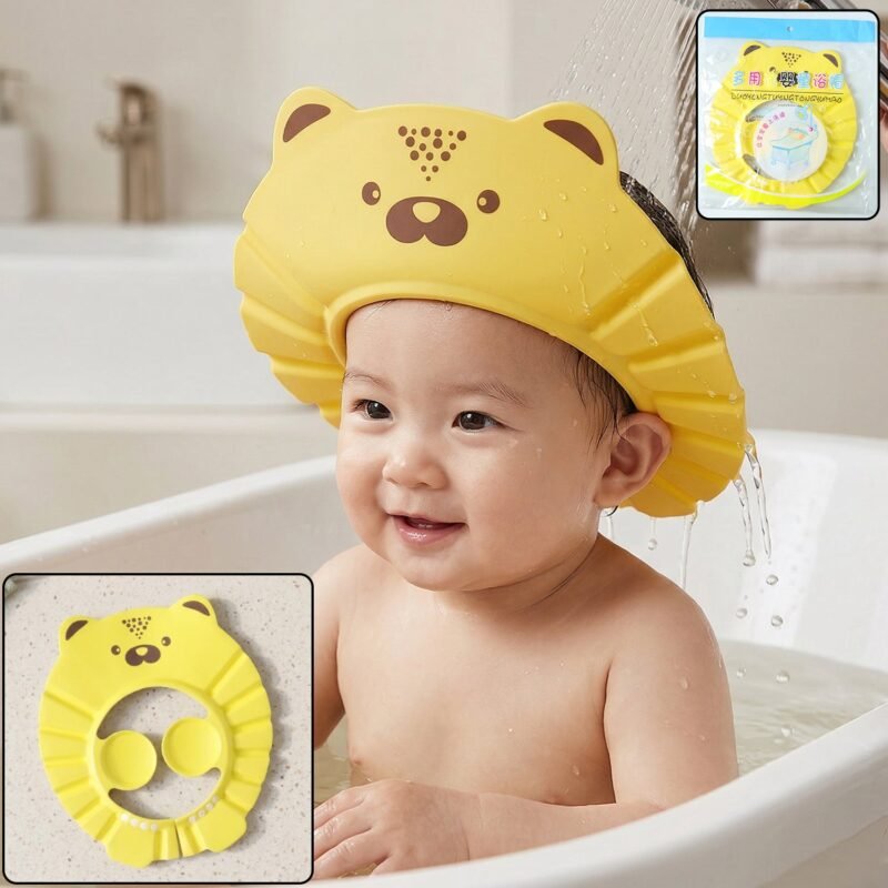Baby Shower Cap – Waterproof Ear Protection & Adjustable Fit