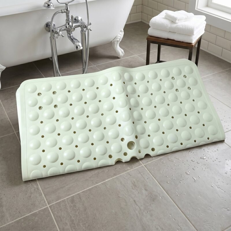 Anti-Slip Bath Mat � Secure Suction Cups for Bathroom Safety