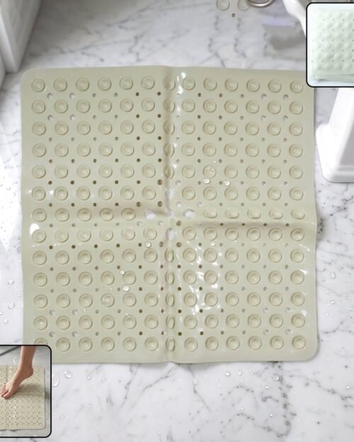 Anti-Slip Bath Mat � Secure Suction Cups for Bathroom Safety