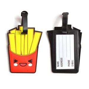 French Fries Luggage Tag – Eye-catching Travel ID Tag for Easy Recognition