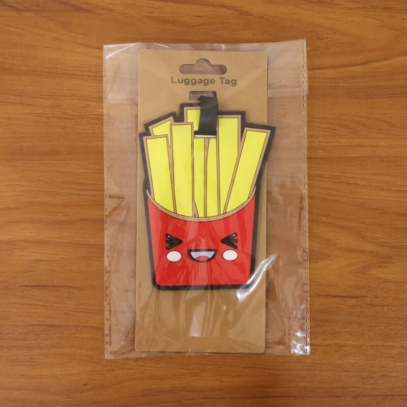 SiliconeLuggageTag-live.jpg French Fries Luggage Tag – Eye-catching Travel ID Tag for Easy Recognition