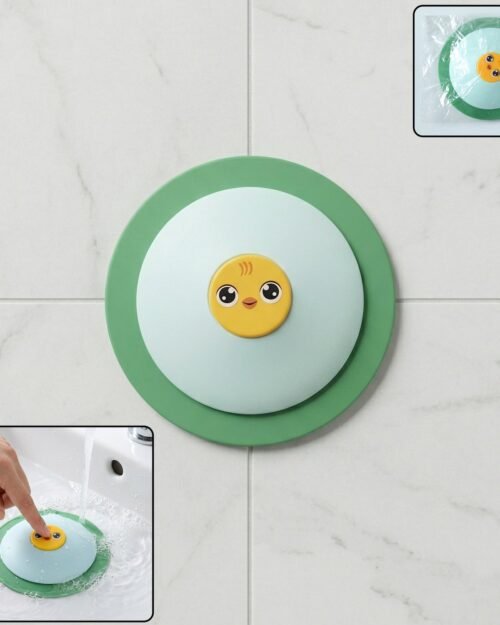 Duck Design Silicone Sink Drain Stopper – Flexible & Reusable