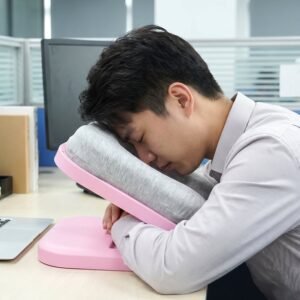 Sleeping-Pillow-3.jpg Foldable Soft Nap Doughnut Pillow � Compact Neck Support Cushion