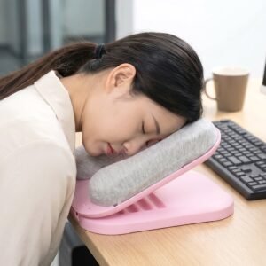 Sleeping-Pillow-5.jpg Foldable Soft Nap Doughnut Pillow � Compact Neck Support Cushion