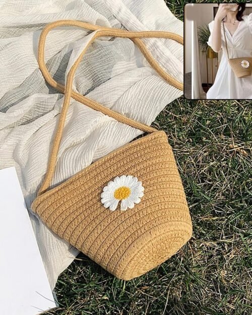 Jute Crossbody Bag – Lightweight Casual & Travel Essential