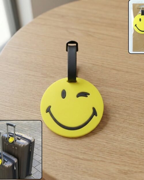 Luggage Tag – Bright Emoji Design for Easy Identification