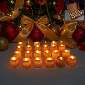SmokelessCandles-01.jpg LED Tealight Candles – Safe Flameless Decorative Set of 24