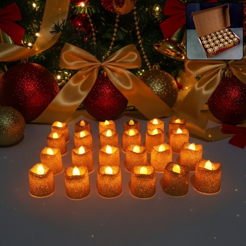 SmokelessCandles-01.jpg LED Tealight Candles – Safe Flameless Decorative Set of 24