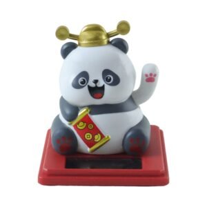 SolarPandaMovingHand-04.jpg Solar Powered Moving Hand Panda Showpiece – Cute Waving Desk Decor