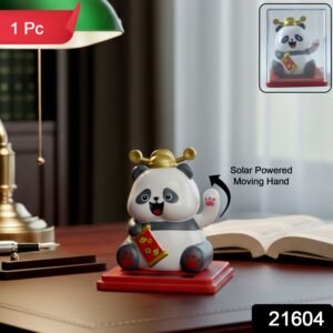 SolarPandaMovingHand-WSKU-01.jpg Solar Powered Moving Hand Panda Showpiece – Cute Waving Desk Decor
