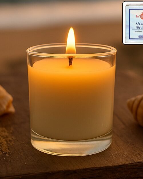 Scented Votive Candle – Ocean Breeze Fragrance, 50gm Jar