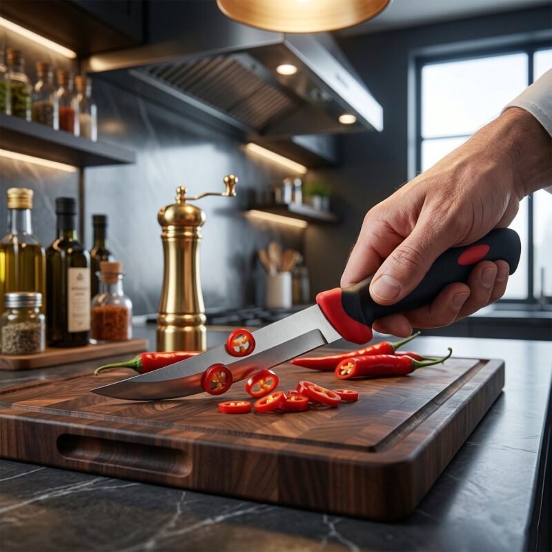 StainlessKnife-02.jpg Utility Knife – Ergonomic Stainless Steel Handle for Precise Cutting