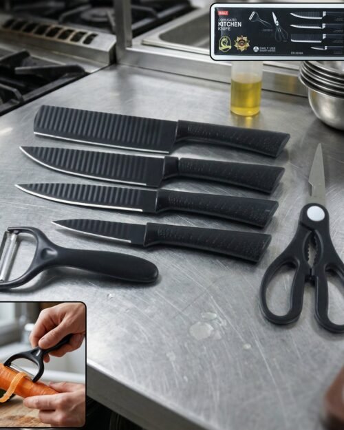 Kitchen Knife Set – Complete 6-in-1 Multipurpose Tool for Home & Kitchen