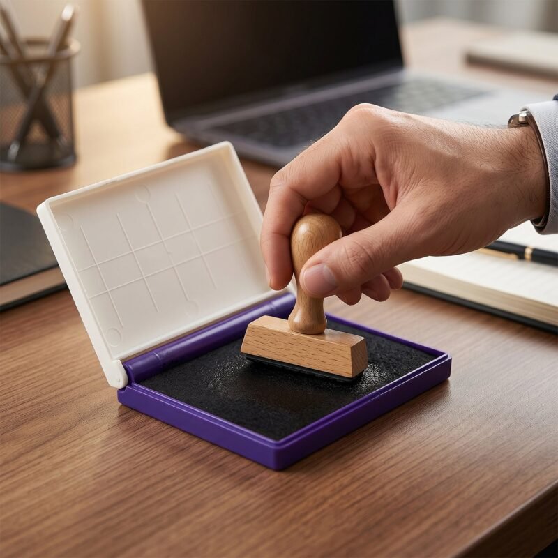 StampPad-03.jpg Ink Stamp Pad � Quick-Drying for Clear Office Impressions