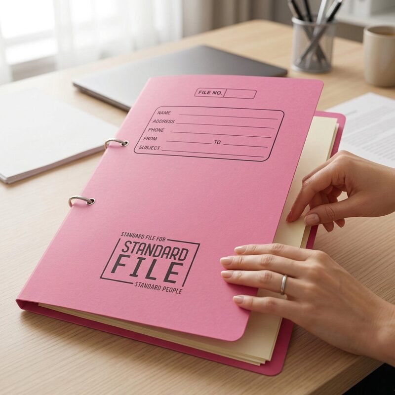 Premium Spring File Folder – Heavy Duty A4 Document Organizer