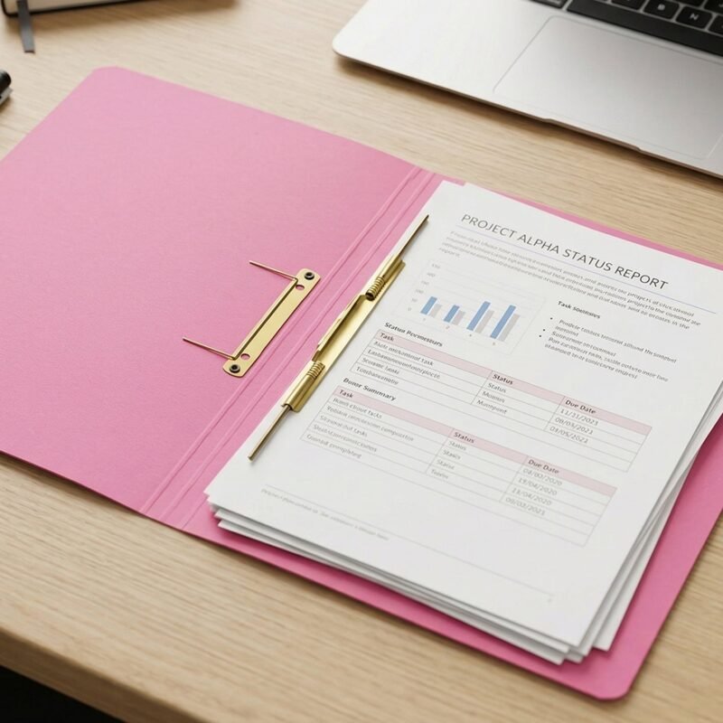Premium Spring File Folder – Heavy Duty A4 Document Organizer