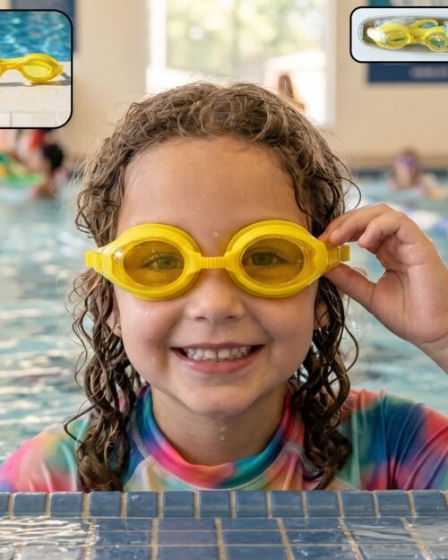 Kids Colorful Swimming Goggles � Leakproof, Adjustable Fit