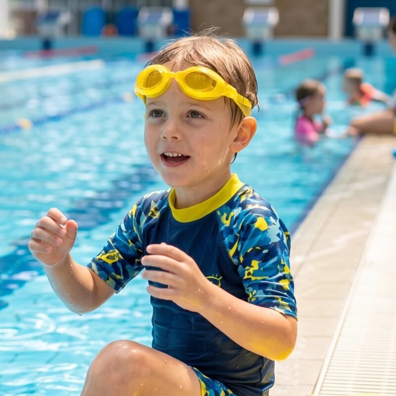 Kids Colorful Swimming Goggles � Leakproof, Adjustable Fit
