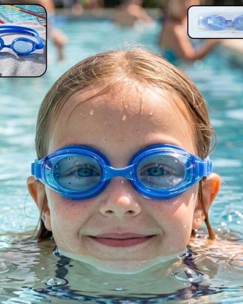Kids Premium Swimming Goggles � Crystal Clear Lens & Secure Fit