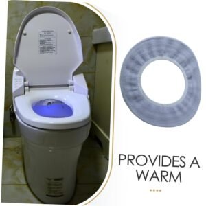 Soft Fabric Elastic Toilet Seat Cover – Washable & Comfortable Fit