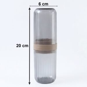 Travel Toothbrush Holder � Compact & Leakproof with Foldable Glass