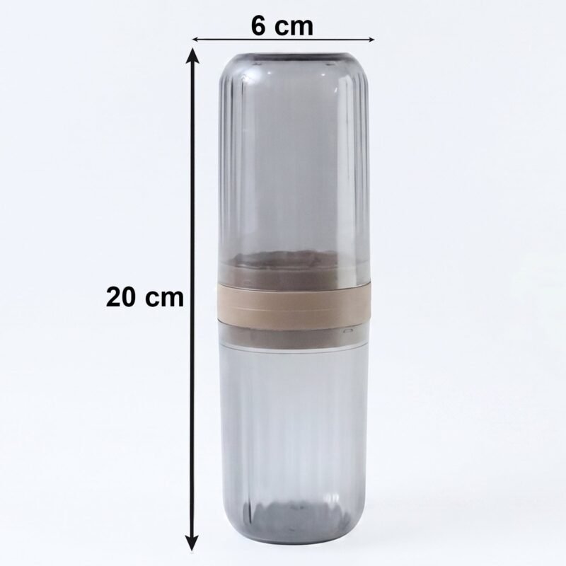 Travel Toothbrush Holder � Compact & Leakproof with Foldable Glass