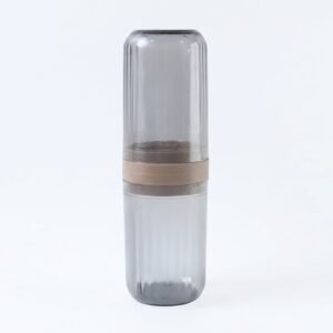 Travel Toothbrush Holder � Compact & Leakproof with Foldable Glass