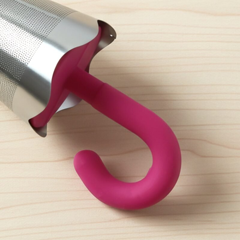 Stainless Steel Tea Strainer � Umbrella Design & Drip Tray | Siplix