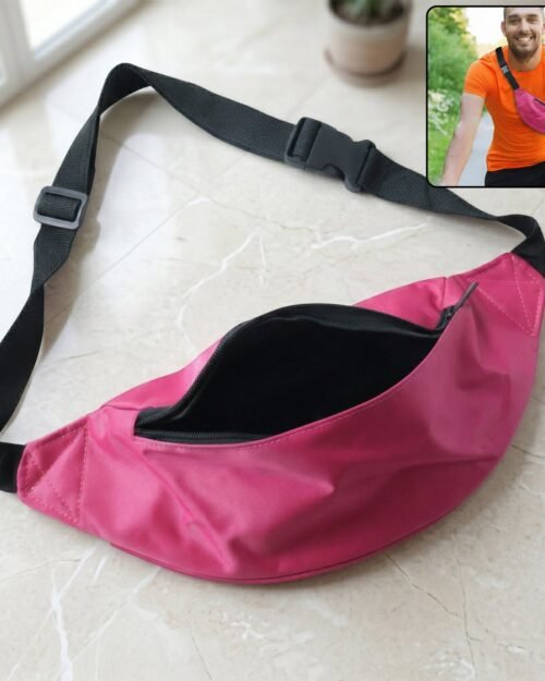 Adjustable Travel Waist Bag – Secure Zipper & Lightweight Design