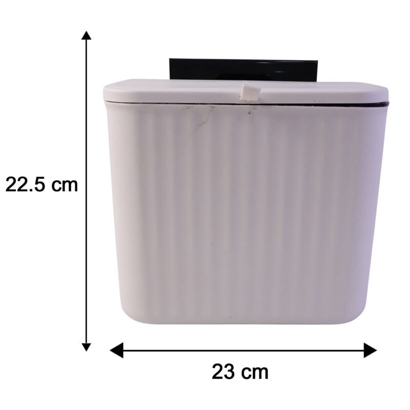 WasteBasketKitchenCompostingBin-size.jpg Kitchen Dustbin with Lid � Compact 25x22 cm for Small Spaces