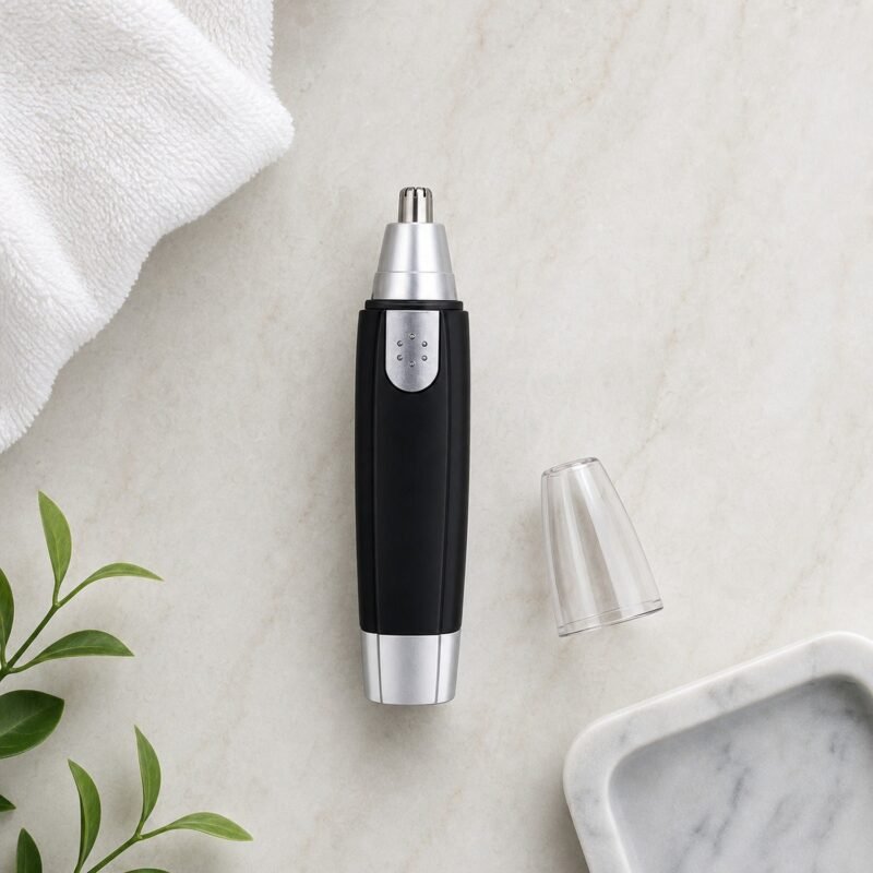 Ear & Nose Hair Trimmer – Painless, Battery-Operated | Calm & Curl