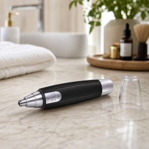 Ear & Nose Hair Trimmer – Painless, Battery-Operated | Calm & Curl