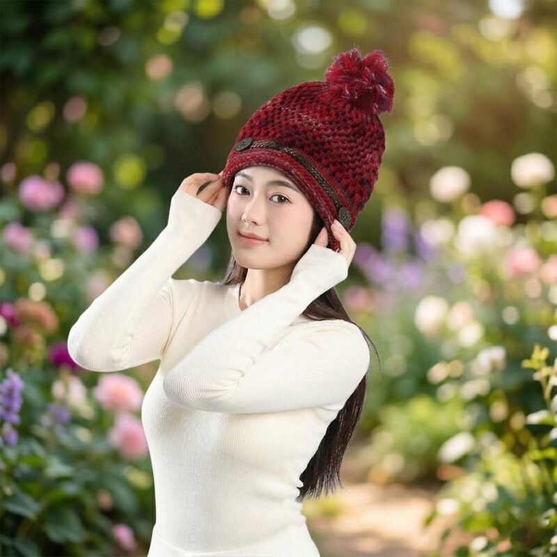Winter Woolen Knitted Caps – Soft, Warm & Unisex Design