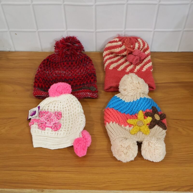 Winter Woolen Knitted Caps – Soft, Warm & Unisex Design