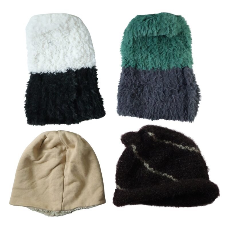 WintercapCombo01-04.jpg Winter Woolen Beanie Cap – Soft & Warm Fleece Lined Knit Hat