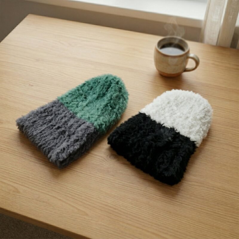 WintercapCombo01-5.jpg Winter Woolen Beanie Cap – Soft & Warm Fleece Lined Knit Hat