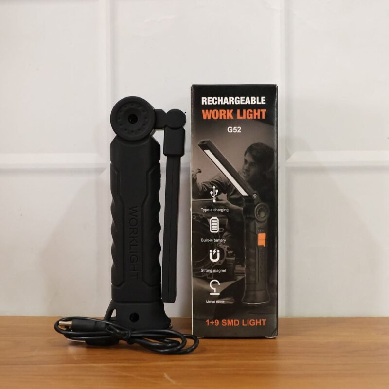 Rechargeable LED Work Light – 360° Adjustable Head & Magnetic Base