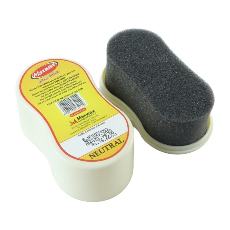 Maxwax Neutral Shoe Shiner � Compact Quick Shine & Care Solution