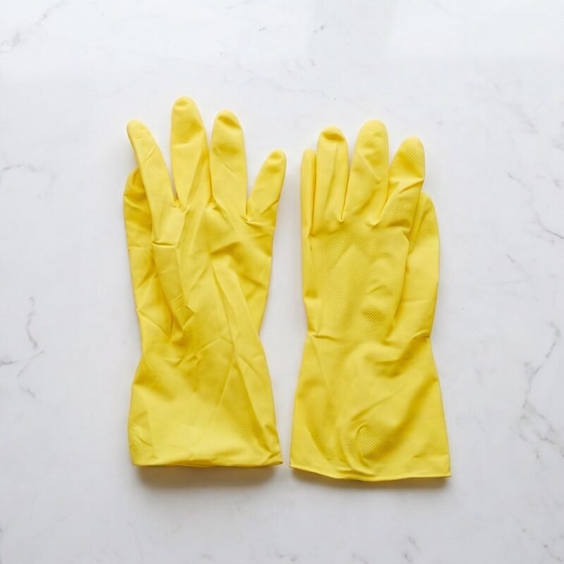 YellowGlovesJoy45-03_81506f04-0ce2-4843-b7b5-882c3be7e452.jpg Waterproof Cleaning Rubber Gloves � Reusable & Durable for Household Tasks