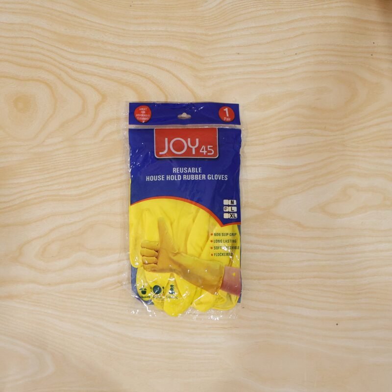 YellowGlovesJoy45-live_668a7990-4aa0-4b6c-ae6a-35cdca2a2635.jpg Waterproof Cleaning Rubber Gloves � Reusable & Durable for Household Tasks