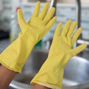 YellowhouseholdGloves-05_338ad7fe-fb7d-48a6-b617-f90c1632610e.jpg Waterproof Rubber Cleaning Gloves � Durable & Reusable for Household Tasks