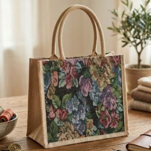 Multipurpose Floral Print Carry Hand Bag – Spacious, Eco-Friendly Design