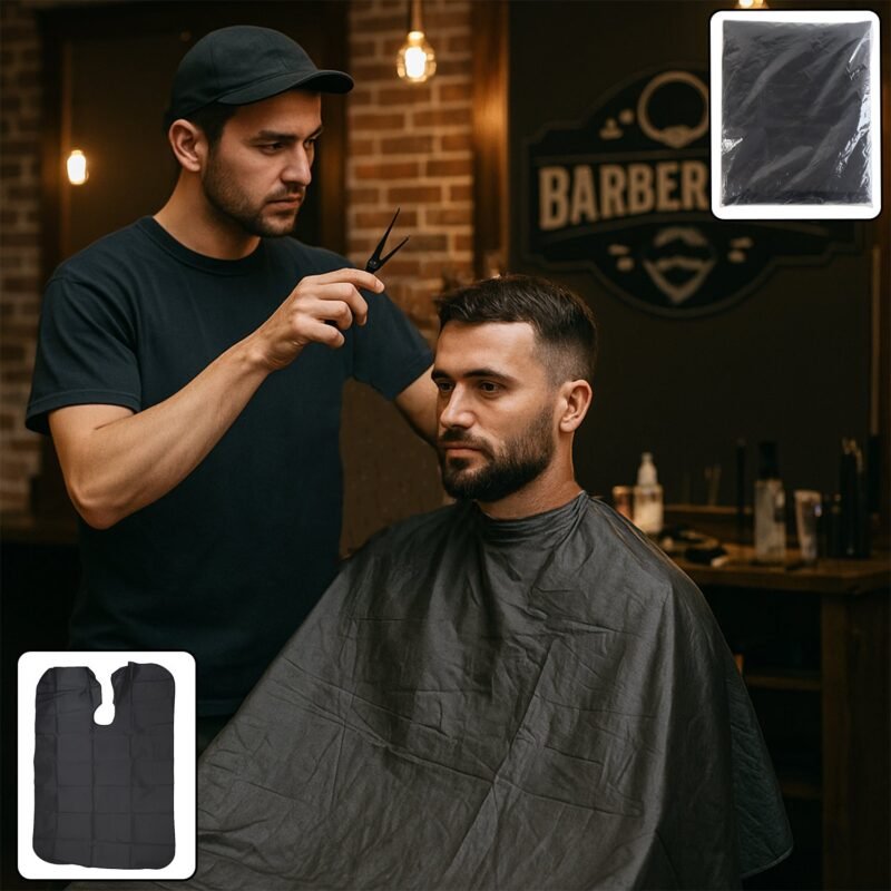 Waterproof Hair Cutting Cape � Adjustable Neck for Salon & Home