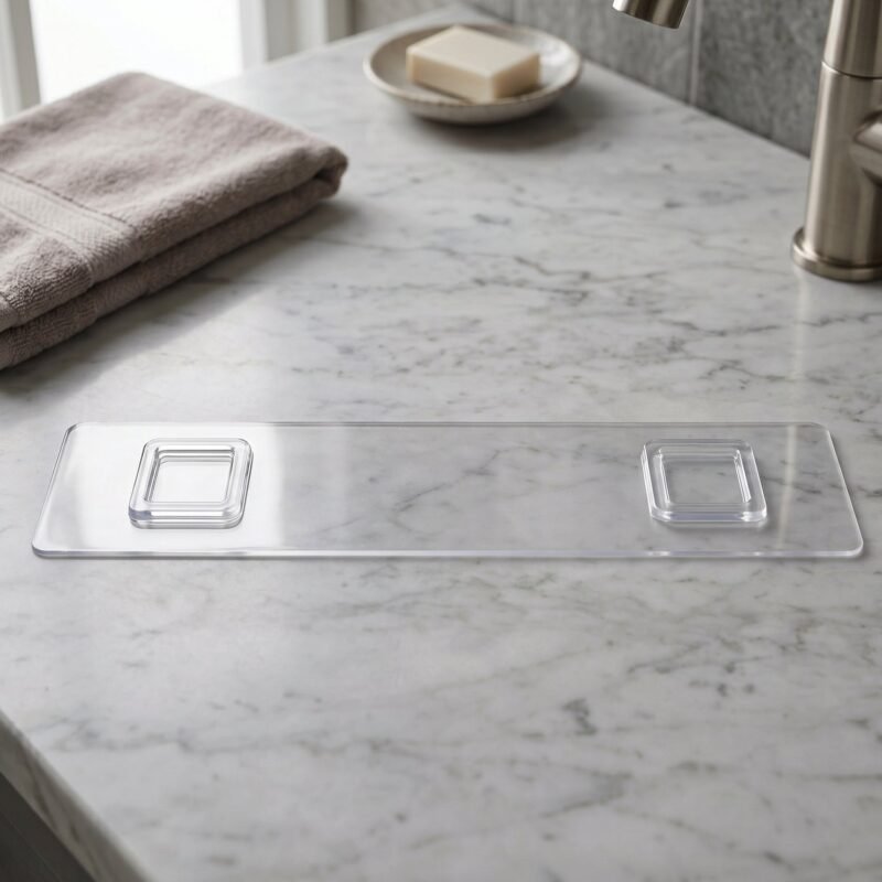 Bathroom Wall Shelf � Space-Saving with Hooks & Modern Design