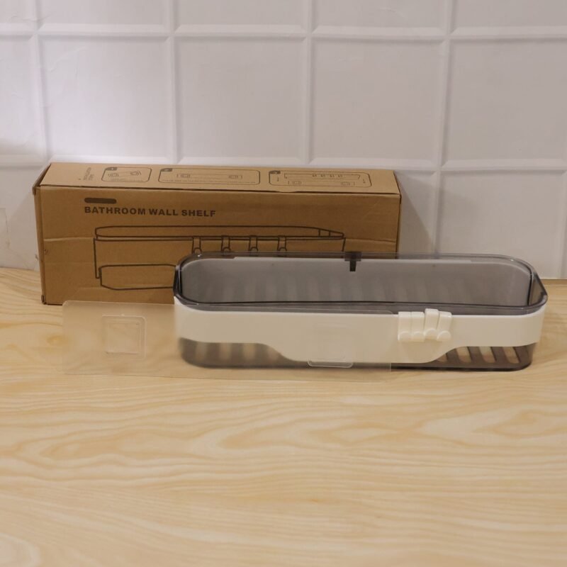 Bathroom Wall Shelf � Space-Saving with Hooks & Modern Design